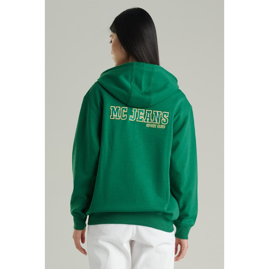 Mc jeans เสื้อกันหนาว ฮู้ดดี้ Unisex แขนยาว สีเขียว MJHP224 https://wayoza.com