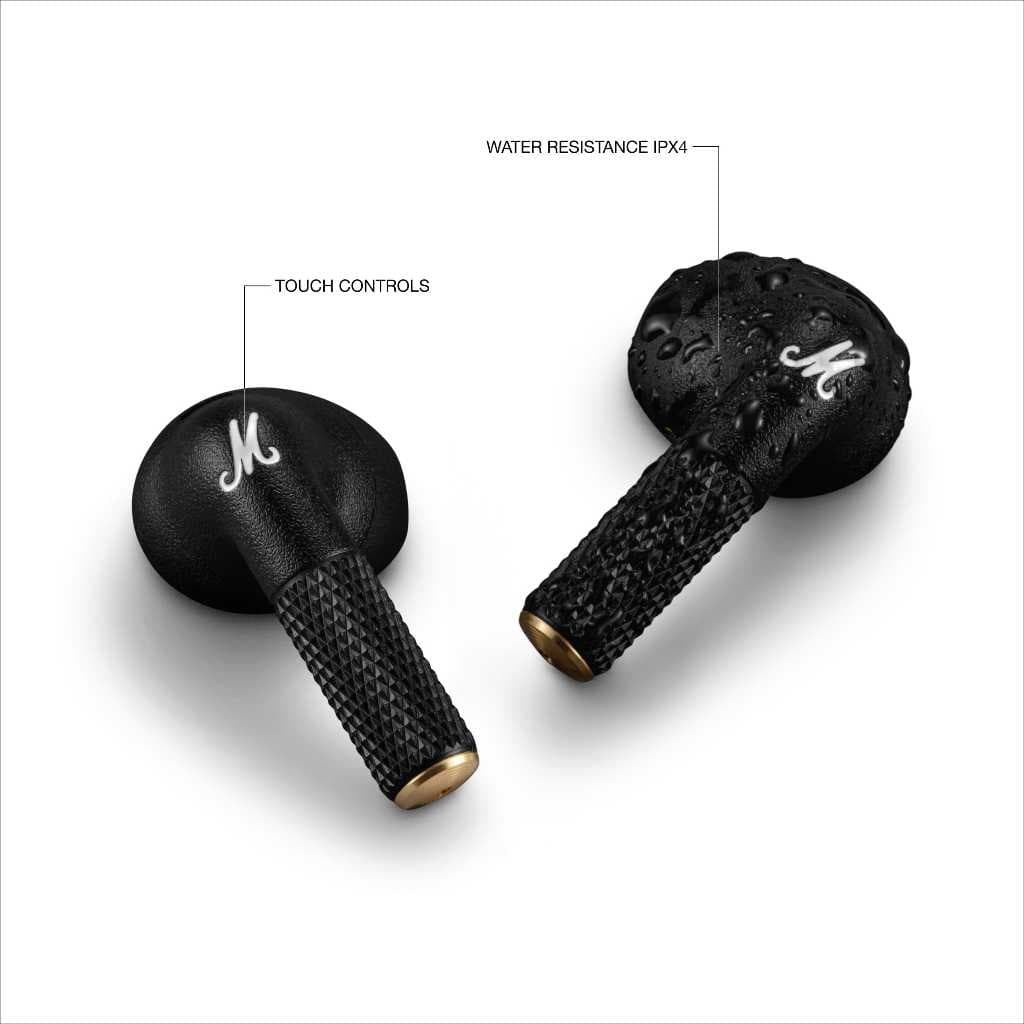 MARSHALL Minor IV black - หูฟังบลูทูธ, หูฟังไร้สาย, true wireless tws Bluetooth 5.3 https://wayoza.com