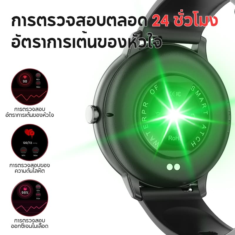 Aolon GTR mini สมาร์ทวอทช์ 1.39 นิ้ว โทรผ่านบลูทูธ นาฬิกาวิ่ง 100 + โหมดกีฬา ภาษาไทย smartwatch จอเล็ก IP67 กันน้ํา https://wayoza.com