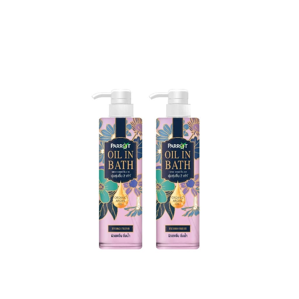 PARROT แพรอทครีมอาบน้ำ ออยล์อินบาธ ไฮโดร เฟรช สีฟ้า Oil In Bath Hydro Fresh สบู่เหลว Liquid soap https://wayoza.com