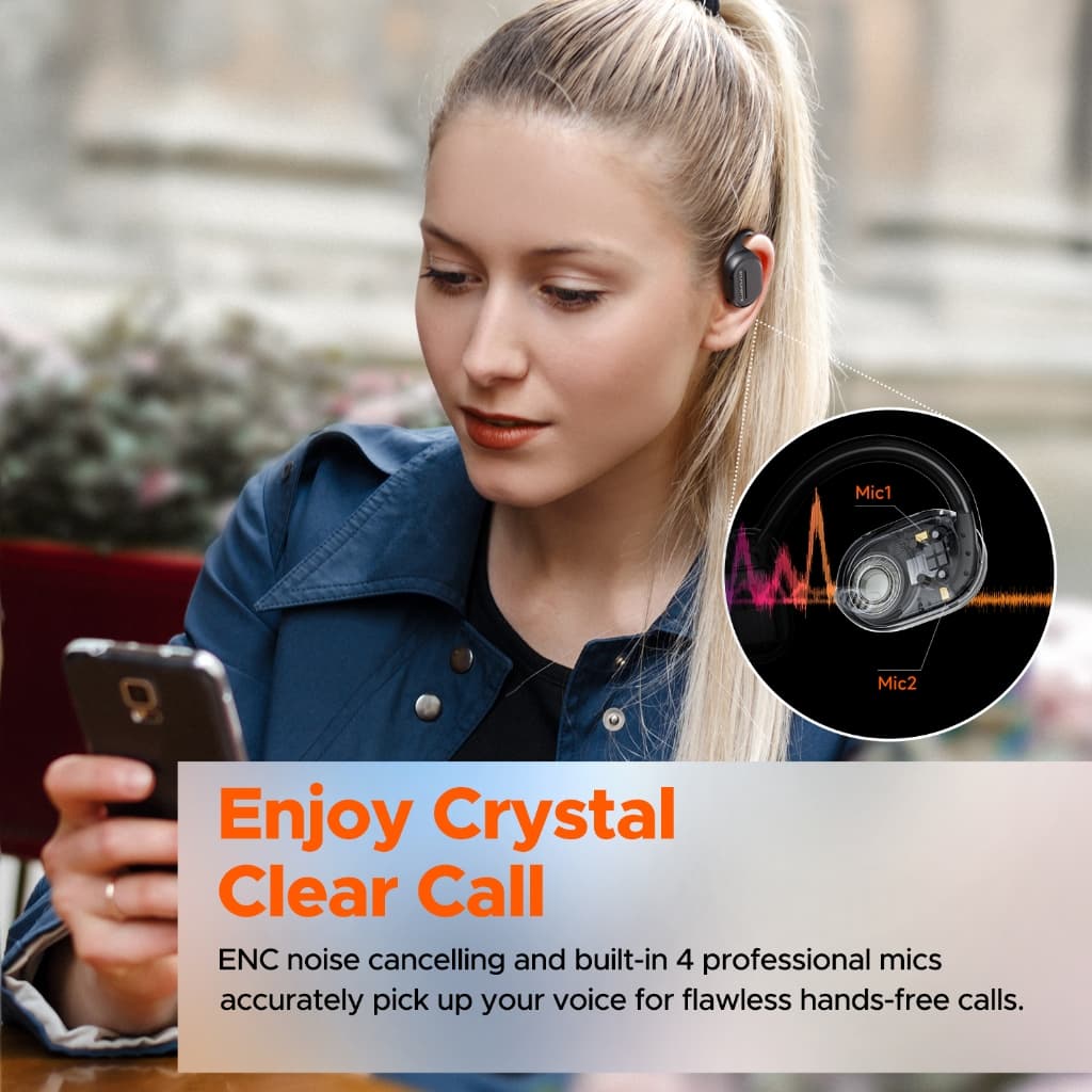 SoundPEATS GoFree หูฟัง Open Ear Bluetooth 5.3 หูฟังบลูทูธ หูฟังไร้สาย https://wayoza.com