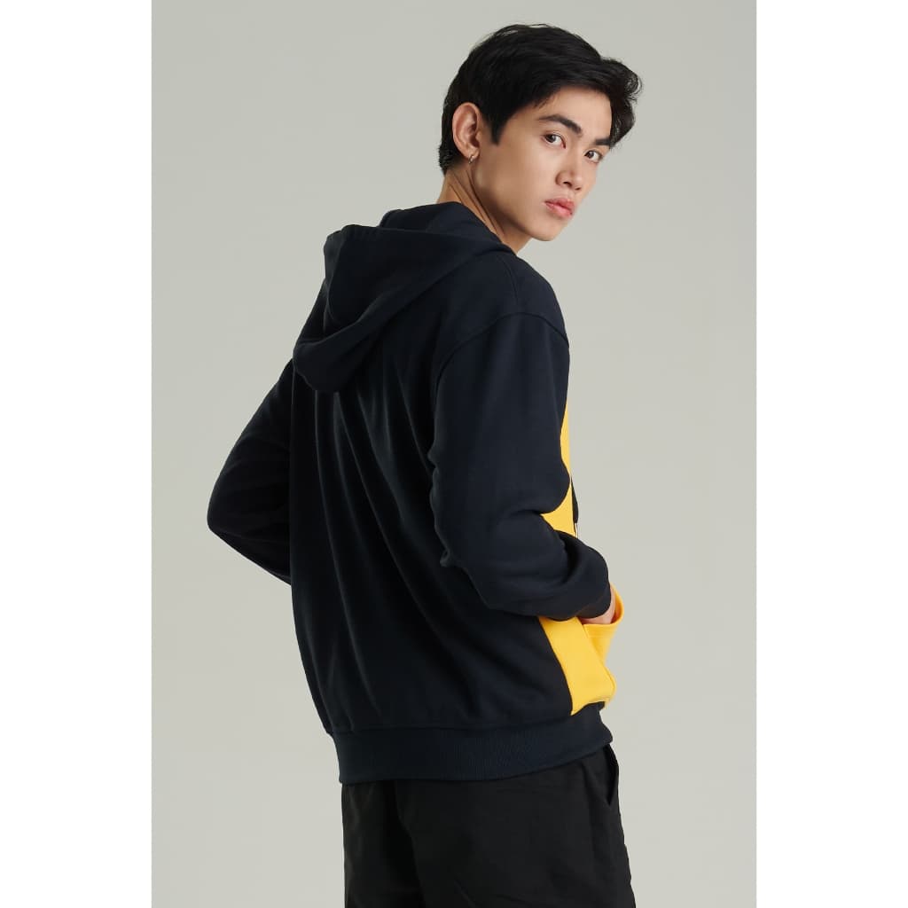 Mc jeans เสื้อกันหนาว ฮู้ดดี้ Unisex แขนยาว สีกรมท่า MJHP219 https://wayoza.com