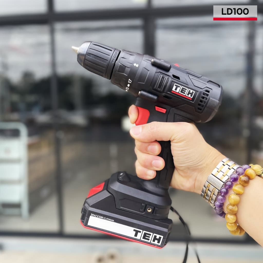 TEH รุ่น LD100 แรงบิด 30 N.m  ไขควงคลัชไร้สาย เจาะ ขันสกรู สว่านไร้สาย 2 ระบบ สว่านไฟฟ้าเจาะเหล็ก สว่านไฟฟ้าเจาะไม้ https://wayoza.com