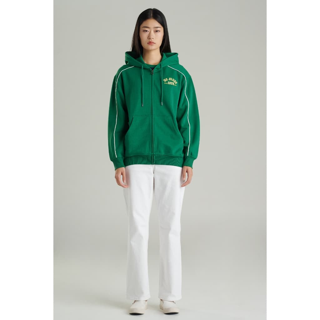 Mc jeans เสื้อกันหนาว ฮู้ดดี้ Unisex แขนยาว สีเขียว MJHP224 https://wayoza.com