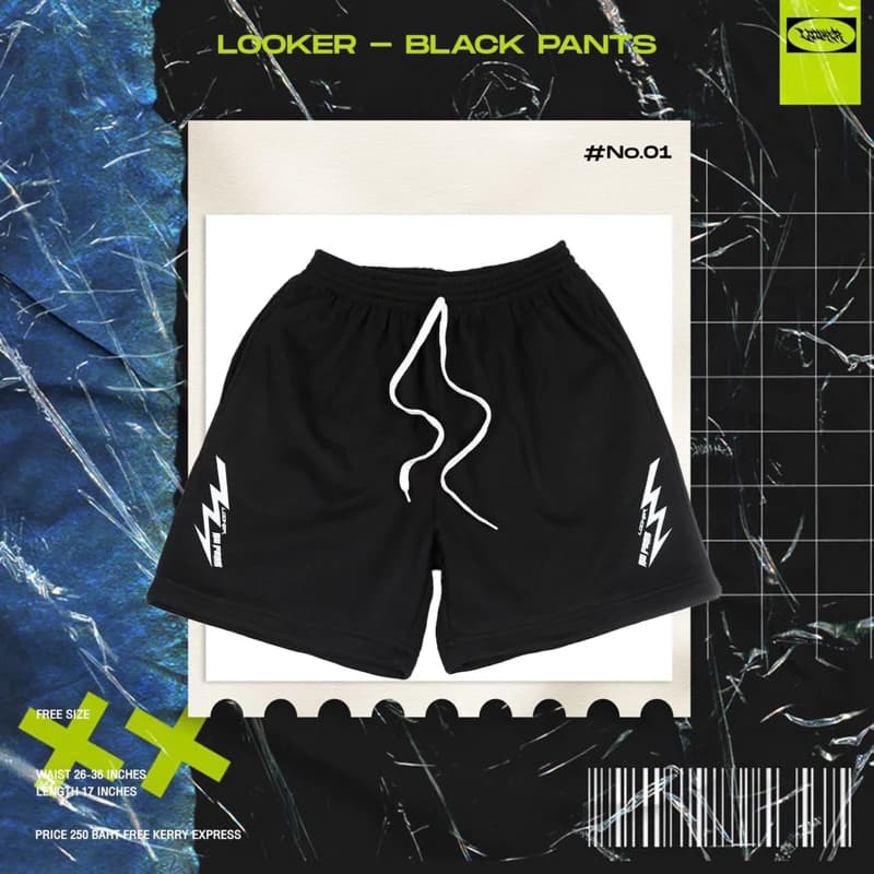 LOOKER - BLACK PANTS กางเกงขาสั้นผ้าสำลี https://wayoza.com