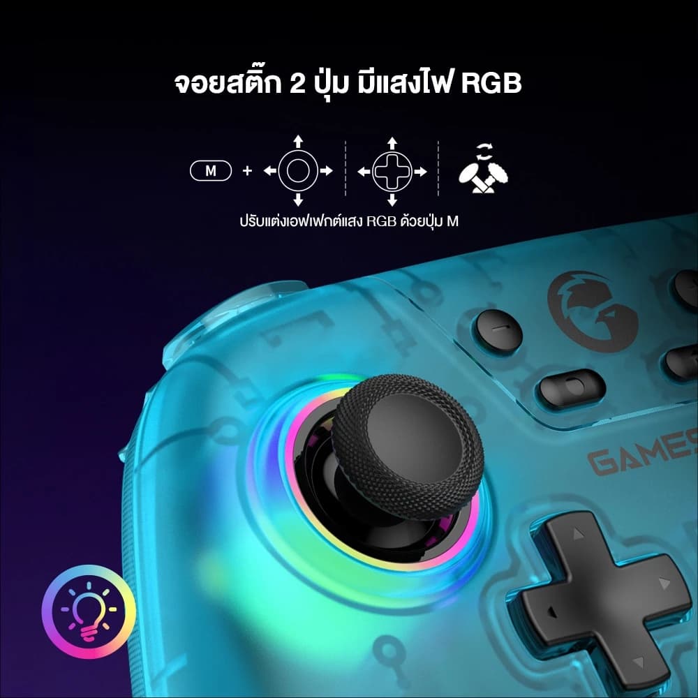 GAMESIR Nova HD Rumble NS Controller จอยเกมไร้สาย ™ Hall Effect และเทคโนโลยี HD Rumble https://wayoza.com