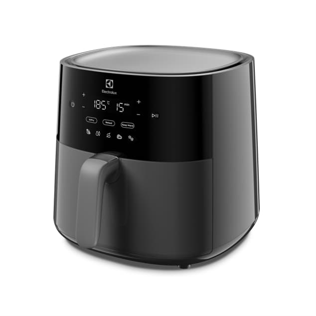 Electrolux รุ่น E5AF1-600P หม้อทอดไร้น้ำมัน UltimateTaste 500 ความจุ 5 ลิตร หม้ออบลมร้อน สีดำ https://wayoza.com