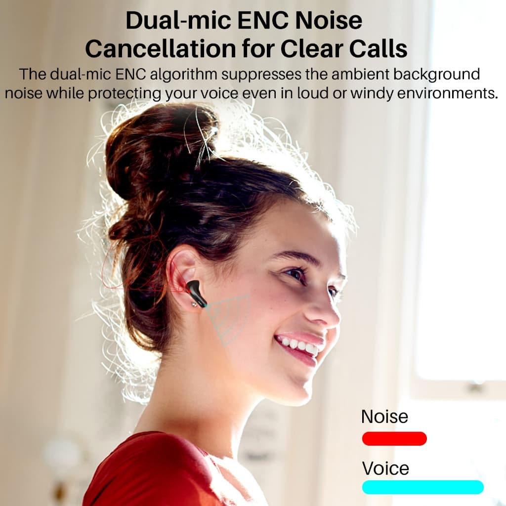 TOZO Tonal Pods หูฟังบลูทูธ In-Ear หูฟังไร้สาย Bluetooth 5.3 แบตอึด 10.5 ชม./ชาร์จ ชาร์จไร้สาย กันน้ำ IPX8 https://wayoza.com