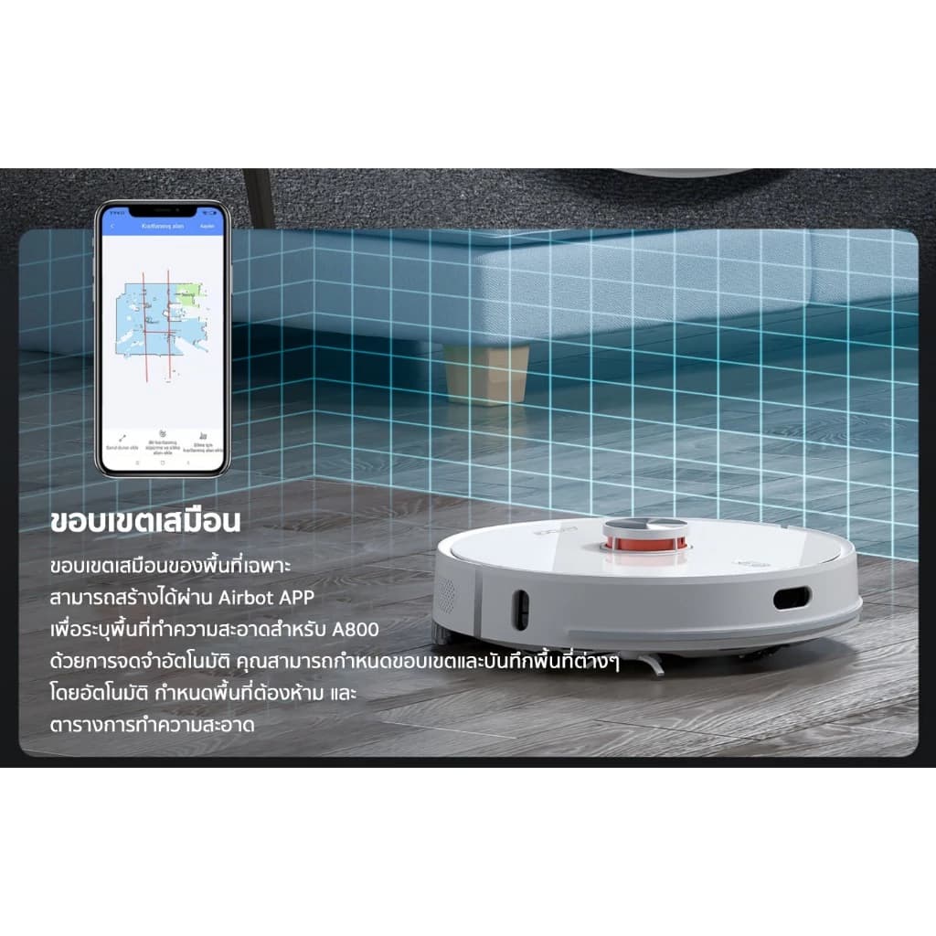 Airbot A800 หุ่นยนต์ดูดฝุ่นถูพื้น อัจฉริยะ พร้อมแท่นเก็บฝุ่นอัตโนมัติ https://wayoza.com
