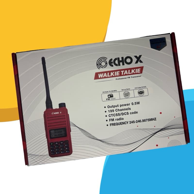ECHO X วิทยุสื่อสาร ไม่ต้องขอใบอนุญาต ถูกกฏหมาย 0.5w ส่งแรงเกินตัว https://wayoza.com