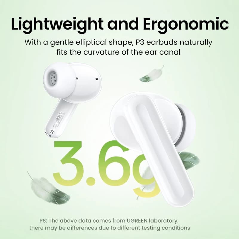 UGREEN Hitune P3 รุ่น 45110 Bluetooth 5.4 หูฟังไร้สาย Bluetooth Earphone ตัดเสียงรบกวน หูฟังกันน้ำ https://wayoza.com