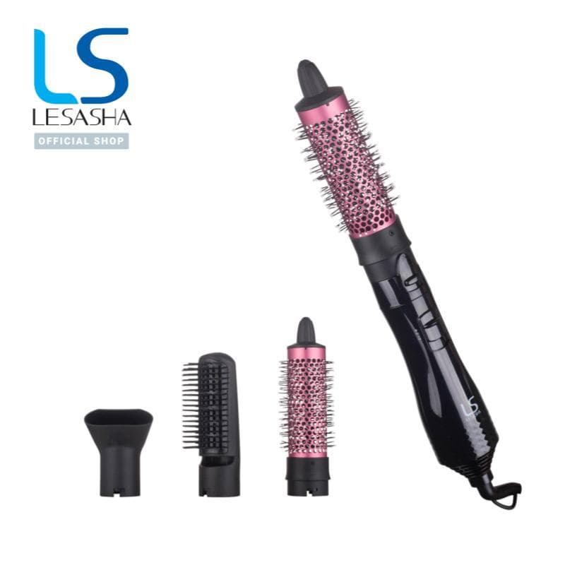 Lesasha เลอซาช่า หวีไดร์เป่าผม หวีไดร์ไฟฟ้า หวีไดร์จัดแต่งทรงผม หวีแปรงไฟฟ้า 3 in 1 Ultra Shine Volume & Curl 10LS00370 https://wayoza.com