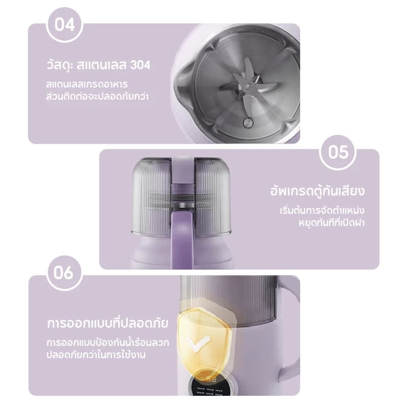 HAN RIVER เครื่องทำน้ำเต้าหู้ เครื่องปั่นอเนกประสงค์ สามารถอุ่น เครื่องปั่น ไม่ต้องแช่ถั่ว ใบมีดสแตน https://wayoza.com