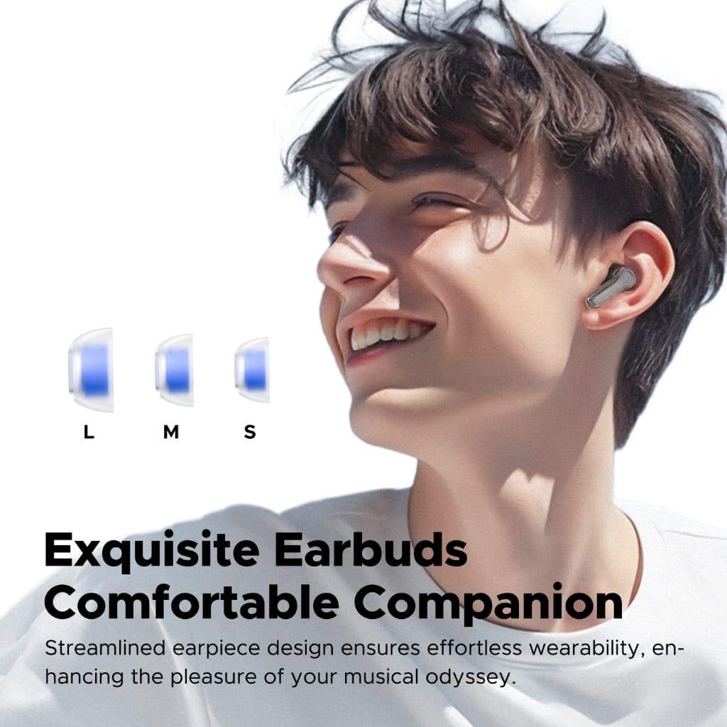 SoundPEATS Clear หูฟังไร้สาย หูฟังบลูทูธ Bluetooth 5.3 Dual Mics ENC Gaming Mode App Support https://wayoza.com