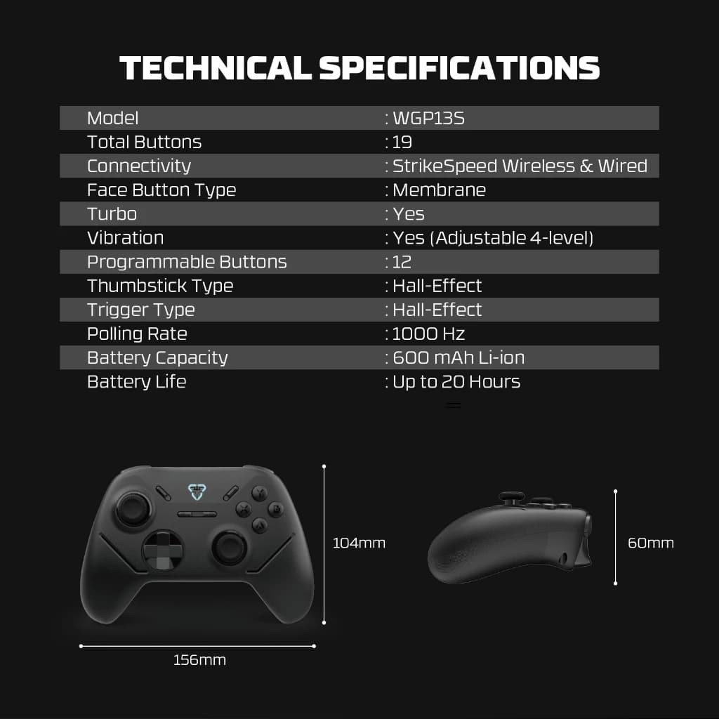 FANTECH WGP13S จอยเกมมิ่ง joystick คอนโทรลเลอร์ รูปทรงสไตล์ X-BOX Wireless 2.4Ghz Gaming Controller สำหรับ PC/PS3 https://wayoza.com