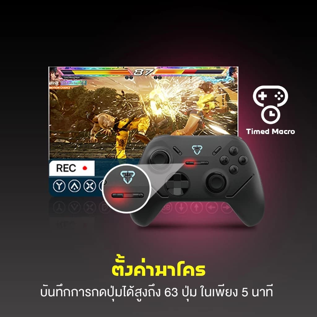 FANTECH WGP13S จอยเกมมิ่ง joystick คอนโทรลเลอร์ รูปทรงสไตล์ X-BOX Wireless 2.4Ghz Gaming Controller สำหรับ PC/PS3 https://wayoza.com