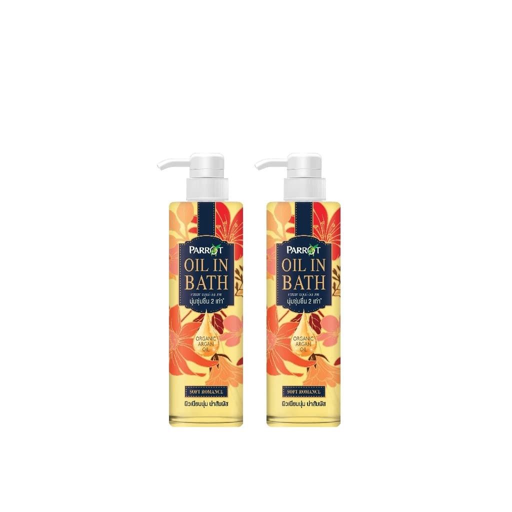 PARROT แพรอทครีมอาบน้ำ ออยล์อินบาธ ซอฟท์ โรแมนซ์ สีครีม Oil In Bath Soft Romance สบู่เหลว https://wayoza.com