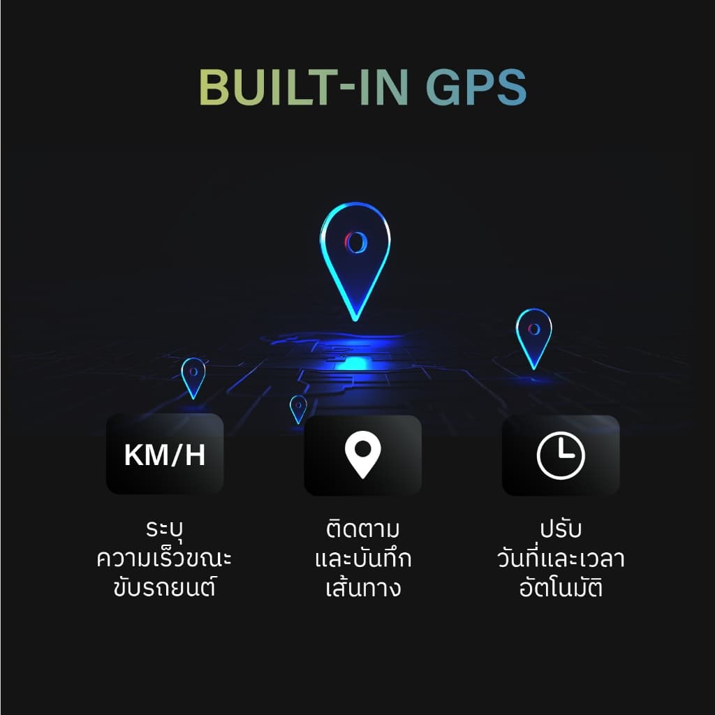 HP U818X กล้องติดรถยนต์ 2K Dash Cam กล้องหลัง SONY STARVIS GPS + WiFi + ADAS มุมกว้าง 166 ° องศา กล้องติดรถยนต์ https://wayoza.com