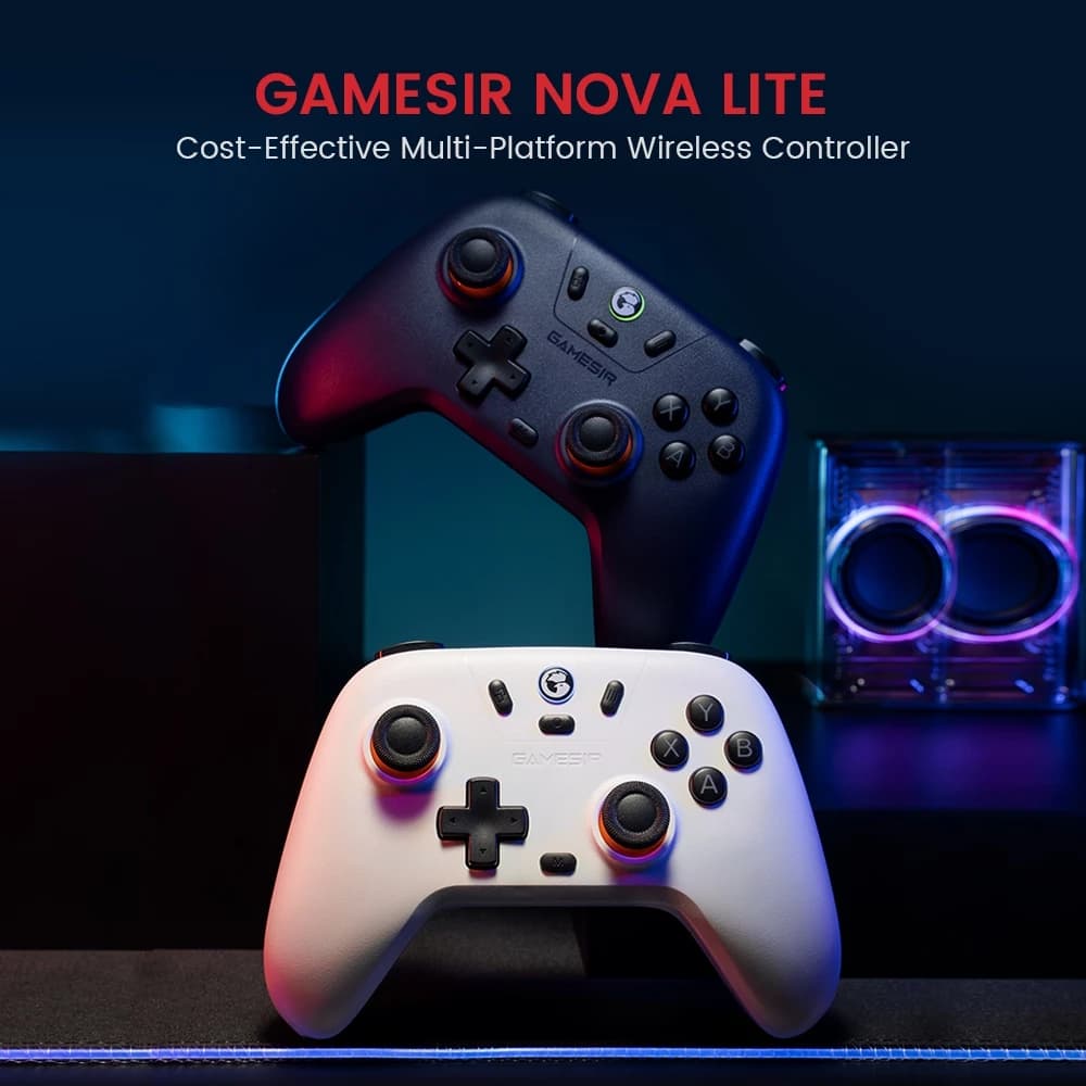 GAMESIR Nova Lite Multiplatform Controller จอยเกมไร้สาย ™ Hall Effect มอเตอร์ Dual Rumble https://wayoza.com