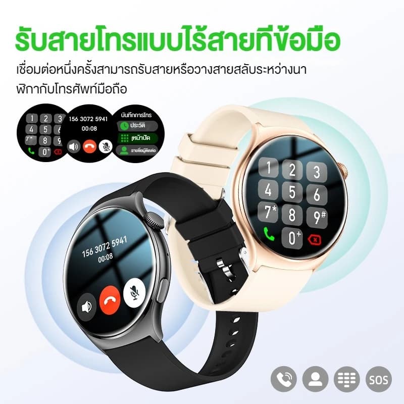 Aolon Mars R3 1.43 นิ้ว สมาร์ทวอทช์ Amoled smartwatch IP68 กันน้ำ 300mAh นาฬิกาวิ่ง ภาษาไทย smartwatch จอเล็ก https://wayoza.com