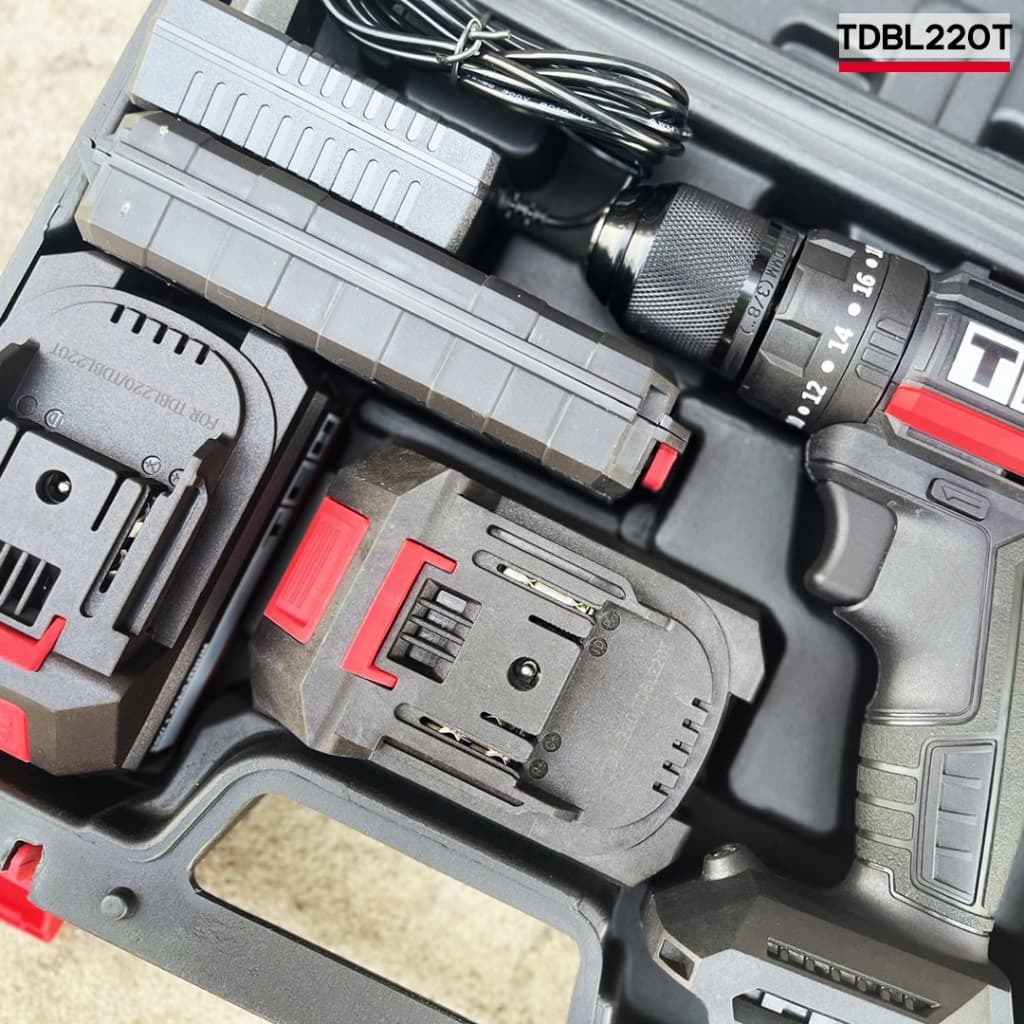 TEH รุ่น TDBL220T แรงบิด 50 N.m สว่านไร้สาย 3 ระบบ เจาะ ขันสกรู กระแทก ชุดสว่านกระแทกไร้สาย 3 ระบบ 20 โวลต์ 50 นิวตัน (Brushless) https://wayoza.com