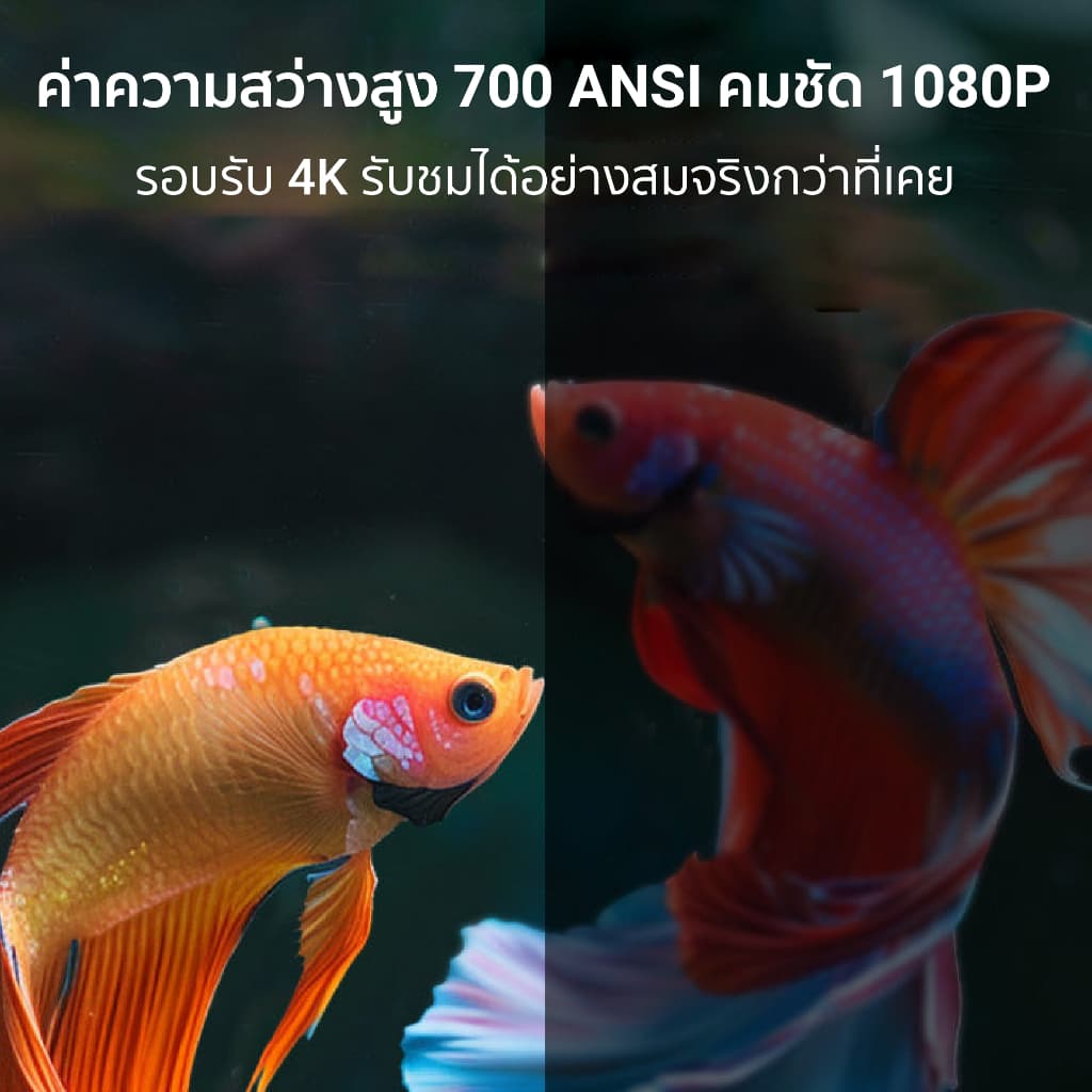 Yaber U12 โปรเจคเตอร์ Linux OS 1080P รองรับ 4K โฟกัสอัตโนมัติ Netflix สว่าง 700 ANSI Dolby Audio Wi-Fi 6 https://wayoza.com