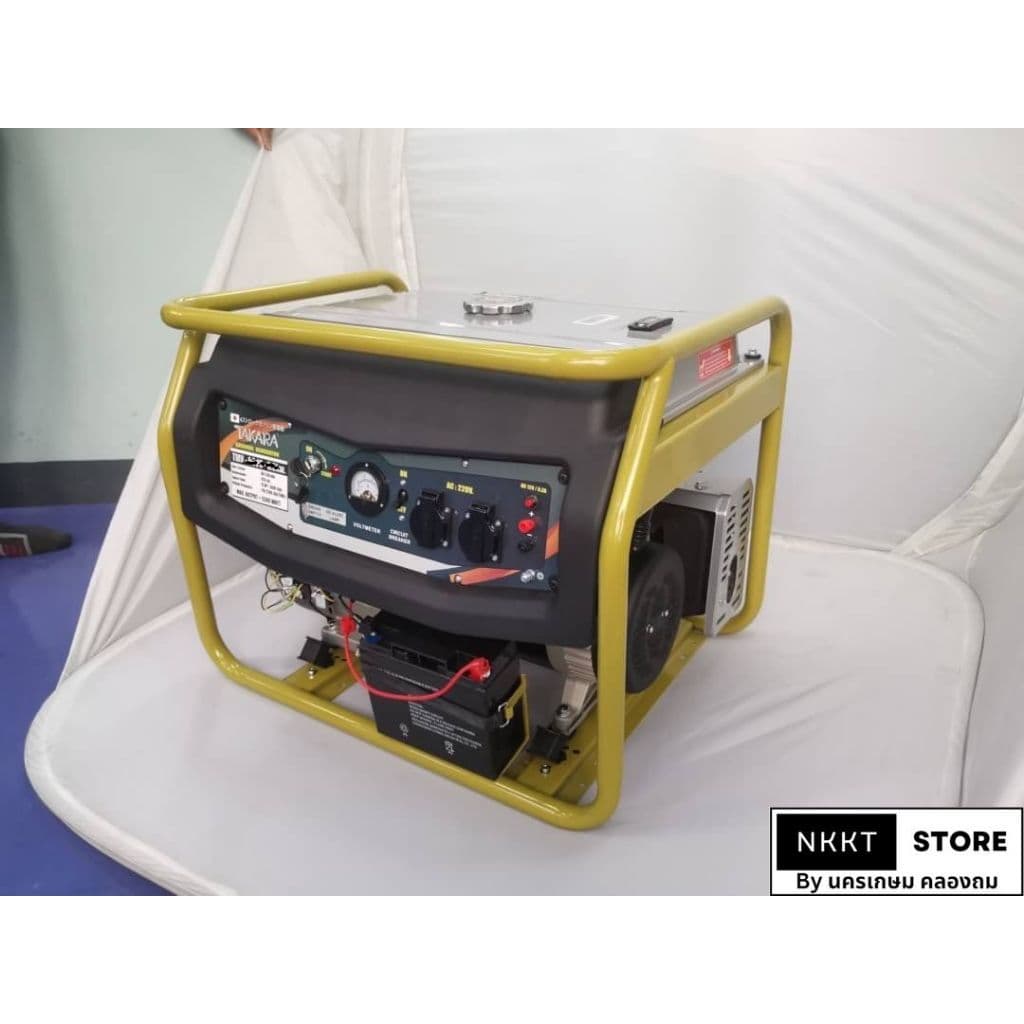 TAKARA TMV4000 เครื่องปั่นไฟ 3.0 KW 7HP สตาร์ทไฟฟ้า แต่ใช้กับตุ้เชื่อมได้ ประกัน 18 เดือน (ต้องเติมน้ำมันเครื่อง) https://wayoza.com