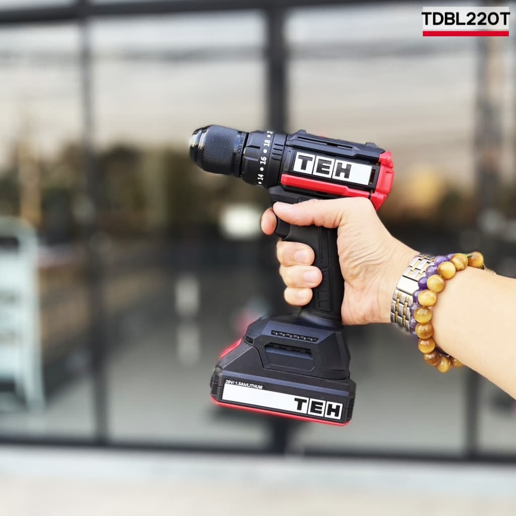 TEH รุ่น TDBL220T แรงบิด 50 N.m สว่านไร้สาย 3 ระบบ เจาะ ขันสกรู กระแทก ชุดสว่านกระแทกไร้สาย 3 ระบบ 20 โวลต์ 50 นิวตัน (Brushless) https://wayoza.com