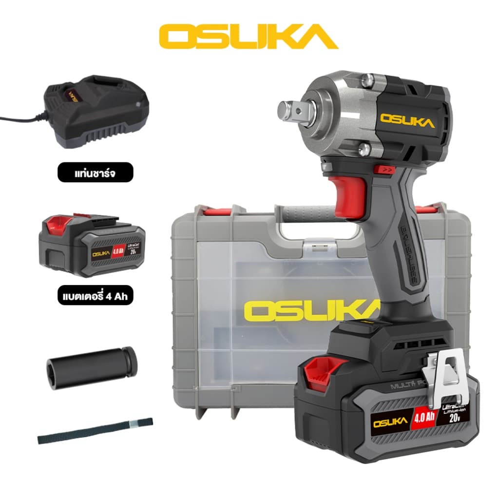 OSUKA รุ่น OSID830-M1 แรงบิด 650 N.m บล็อกไฟฟ้าไร้สาย บล็อกแบต บล็อกคอสั้นที่สุดในโลก https://wayoza.com