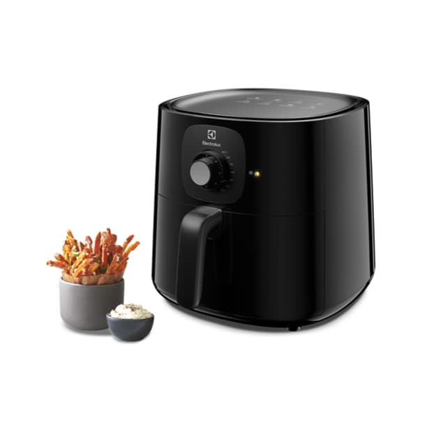 Electrolux รุ่น E3AF1-200B หม้อทอดไร้น้ำมัน UltimateTaste 300 ความจุ 5 ลิตร หม้ออบลมร้อน สีดำ https://wayoza.com