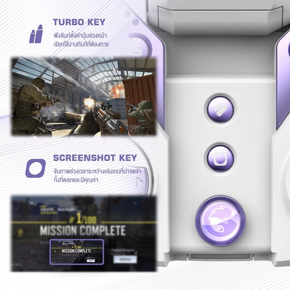 Gamesir G4 Pro Multi-Platform Game Controller จอยเกมไร้สาย รองรับ Mobile / PC / Nintendo Switch https://wayoza.com