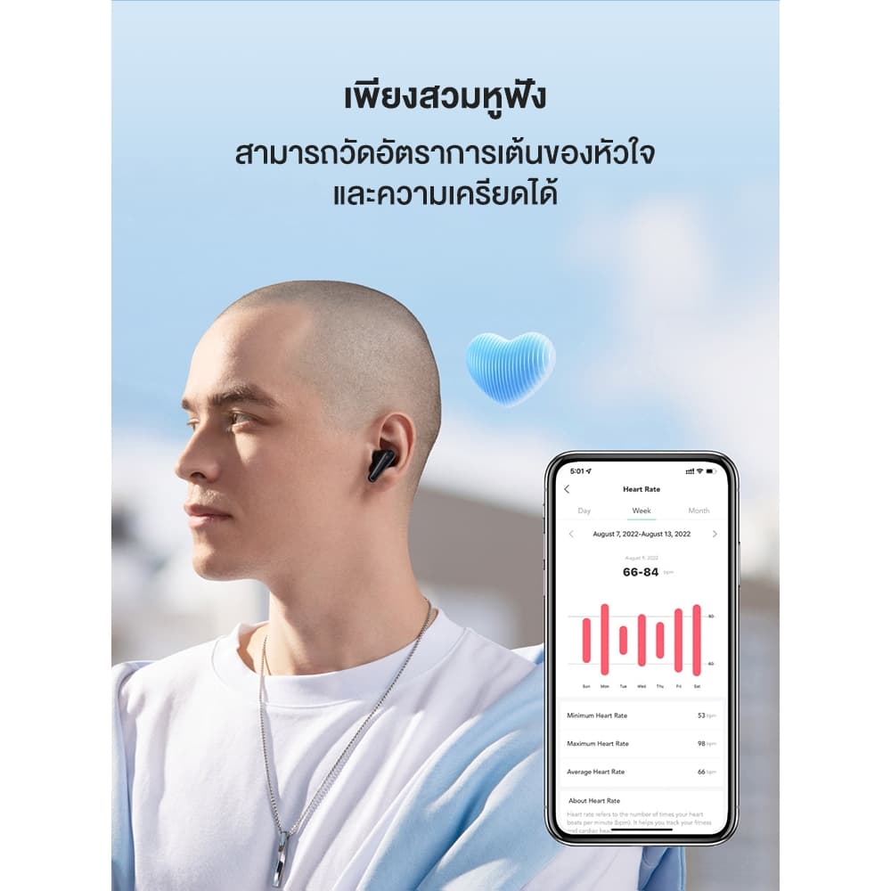 Soundcore Liberty 4 คุณภาพเสียงคมชัด ACAA 3.0 Bluetooth 5.3 ลดเสียงรบกวนแบบไดนามิก หูฟังบลูทูธไร้สาย หูฟังตัดเสียงรบกวน https://wayoza.com