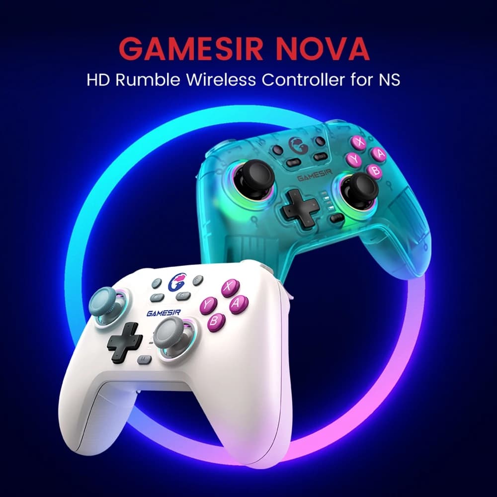 GAMESIR Nova HD Rumble NS Controller จอยเกมไร้สาย ™ Hall Effect และเทคโนโลยี HD Rumble https://wayoza.com