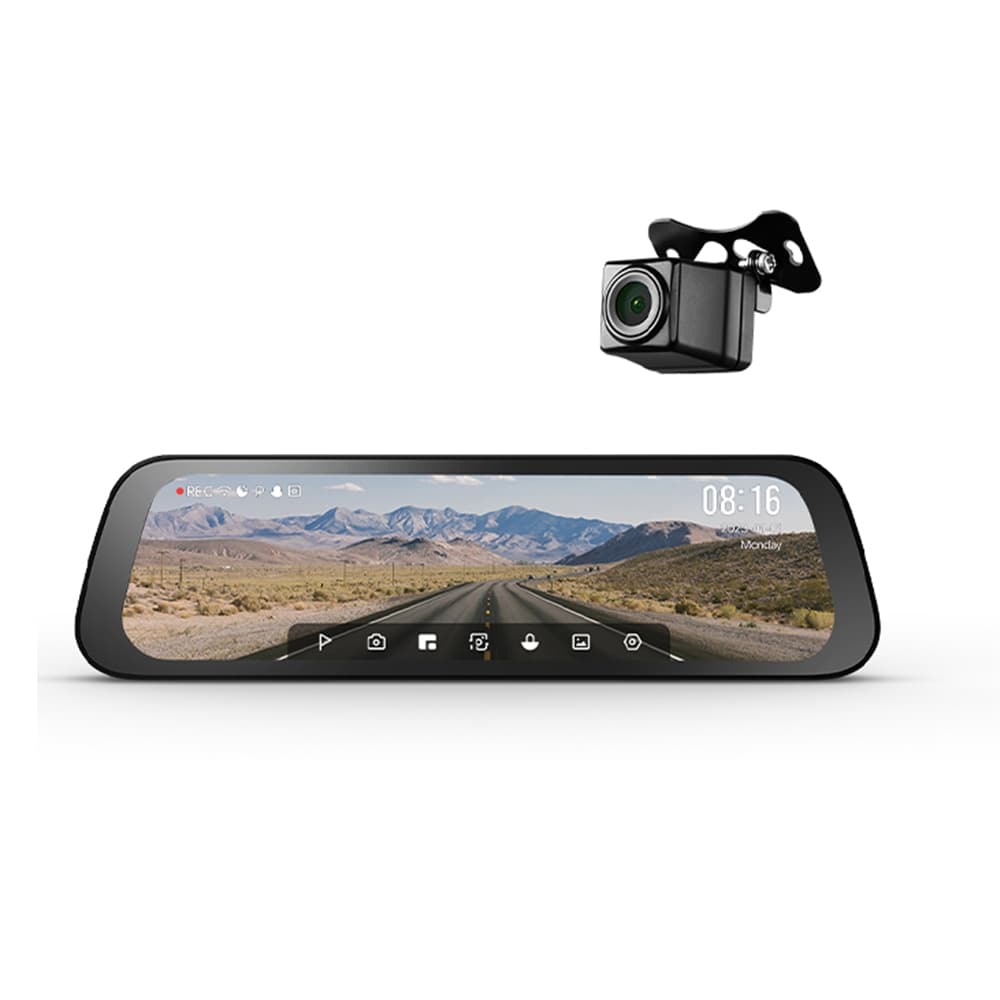 70mai S500 กล้องติดรถยนต์ Dash Cam Rearview Type-c 1944P 3K ภาพถอยรถ กล้องมองหลัง กล้องคู่บันทึก HDR ตรวจสอบการจอดรถตลอด 24H https://wayoza.com