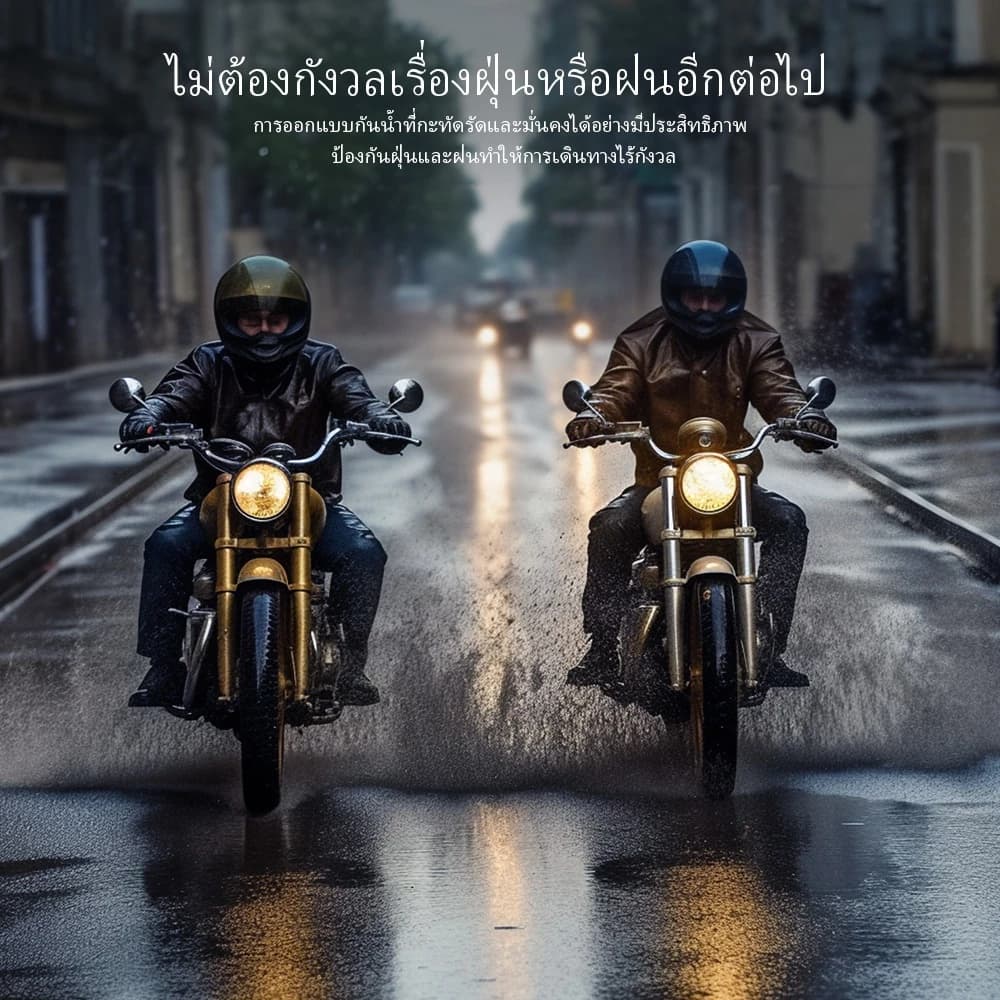 GEARELEC X5Plus หมวกกันน็อคบลูทูธ อินเตอร์คอม บลูทูธ5.3+EDR แฮนด์ฟรี IP67 ลดเสียงรบกวนอัจฉริยะ 2 คนคุยกันในระยะ 500 เมตร https://wayoza.com