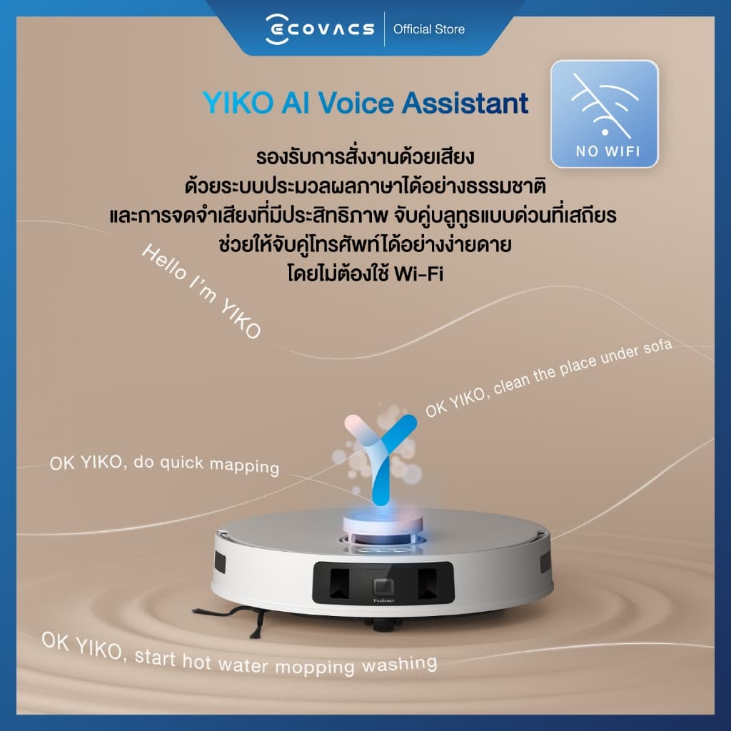 ECOVACS DEEBOT T30 PRO OMNI หุ่นยนต์ดูดฝุ่น ถูพื้น อัจฉริยะ+สถานี All-In-One ฟีเจอร์ครบจบหนึ่งเดียว https://wayoza.com