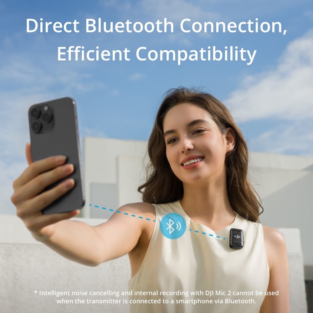 DJI Mic 2 ไมค์ไร้สาย Wireless Microphone บันทึกเสียง ตัดเสียงรบกวน (เฉพาะเซตมีตัวรับสัญญาณ) เเบตเตอรี่อึด 12 ชม. https://wayoza.com