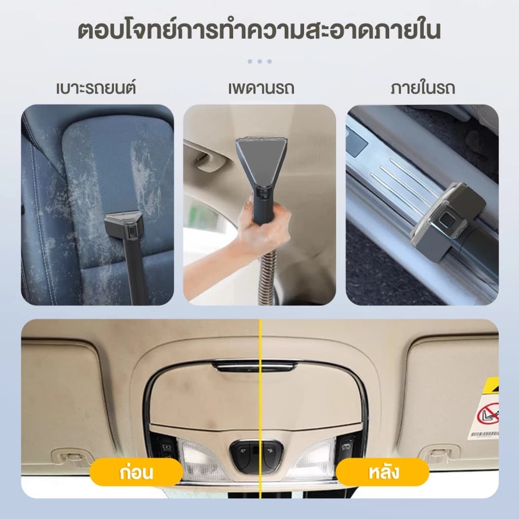 Simplus Carpet Vaccum เครื่องทำความสะอาดพรม เบาะผ้า ใช้ในครัวเรือน ทำความสะอาดด้วยไอน้ำอุณหภูมิสูง BYJH001 https://wayoza.com