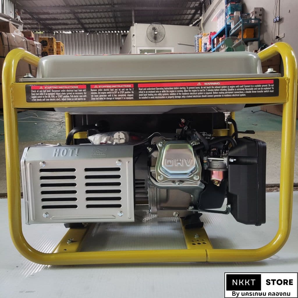 TAKARA TMV4000 เครื่องปั่นไฟ 3.0 KW 7HP สตาร์ทไฟฟ้า แต่ใช้กับตุ้เชื่อมได้ ประกัน 18 เดือน (ต้องเติมน้ำมันเครื่อง) https://wayoza.com