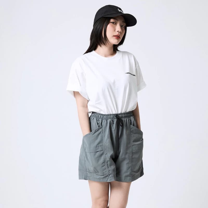 UPPERGOD กางเกงขาสั้น Shorts Nylon มีเชือกผูกเอว เกรดพรีเมี่ยม สีดำ สีเทา สีเขียวขี้ม้า สีครีม https://wayoza.com