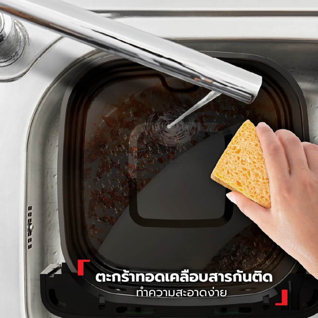 Tefal รุ่น EY855D68 หม้อทอดไร้น้ำมัน ระบบดิจิทัล ขนาด 7.5 ลิตร หม้ออบลมร้อน https://wayoza.com