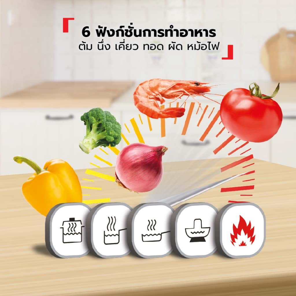 Tefal รุ่น IH720870 เตาแม่เหล็กไฟฟ้า 2200 วัตต์ เซ็ทชาบูชาบู Shabu Shabu Set 3 แบบตั้งโต๊ะ พร้อมหม้อชาบูขนาด 20 ซม. https://wayoza.com