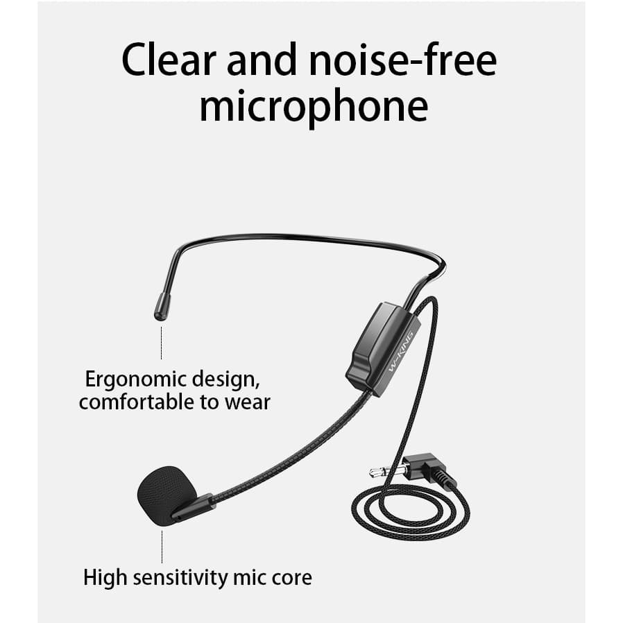 W-King KS01 ลำโพงช่วยสอน ไมค์ช่วยสอน ลำโพงเล็ก ลำโพงเหน็บเอว ลำโพงไกด์ แบต 8 ชม/ชาร์จ https://wayoza.com