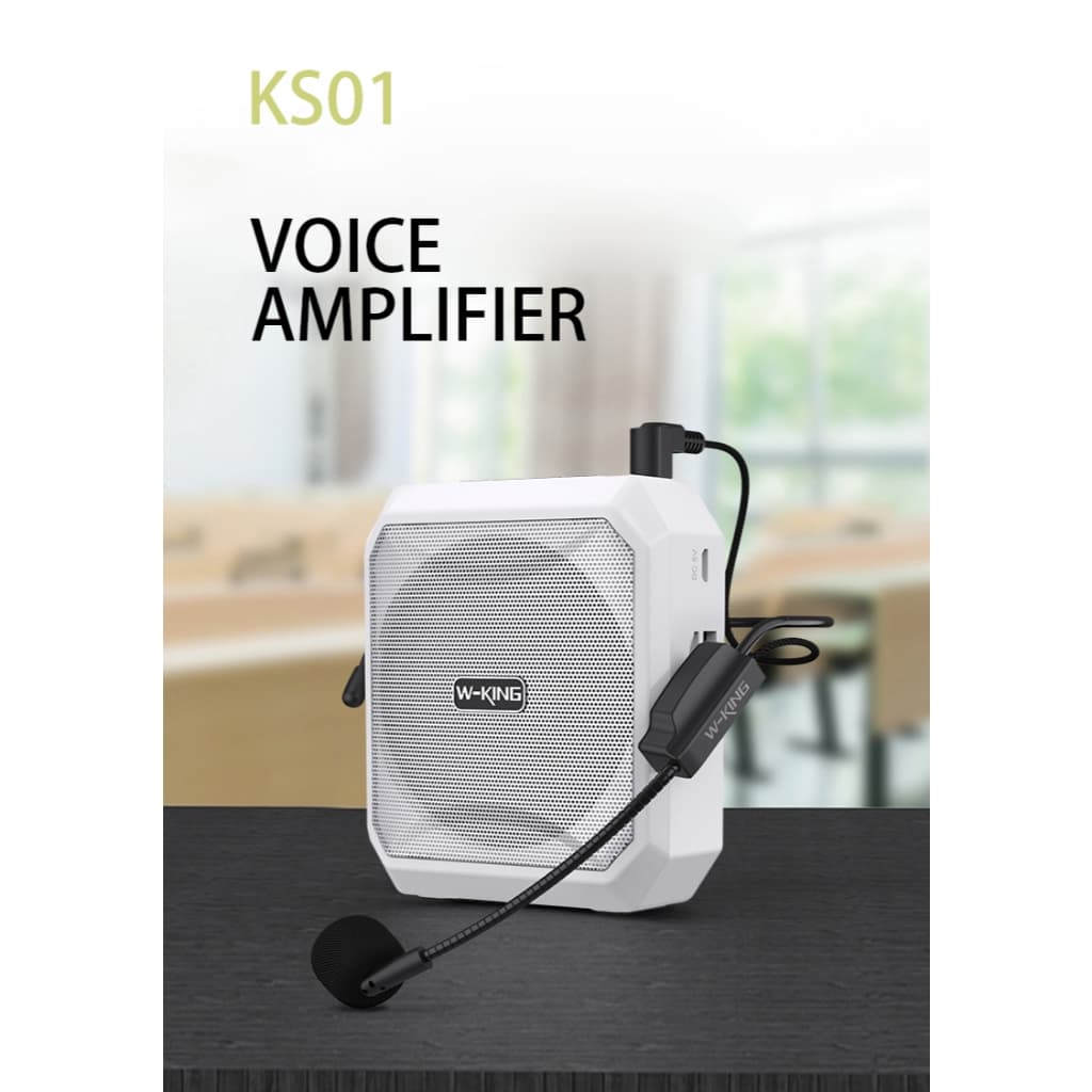 W-King KS01 ลำโพงช่วยสอน ไมค์ช่วยสอน ลำโพงเล็ก ลำโพงเหน็บเอว ลำโพงไกด์ แบต 8 ชม/ชาร์จ https://wayoza.com