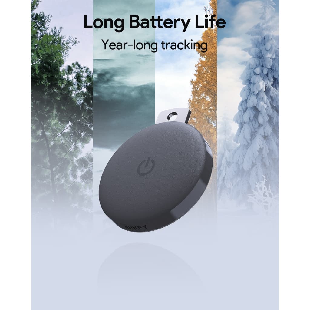 AUKEY Track Mate TM-10 อุปกรณ์ติดตาม GPS สำหรับ iOS ใช้งานกับแอป Find My สำหรับติดตามกุญแจ และสัตว์เลี้ยง https://wayoza.com