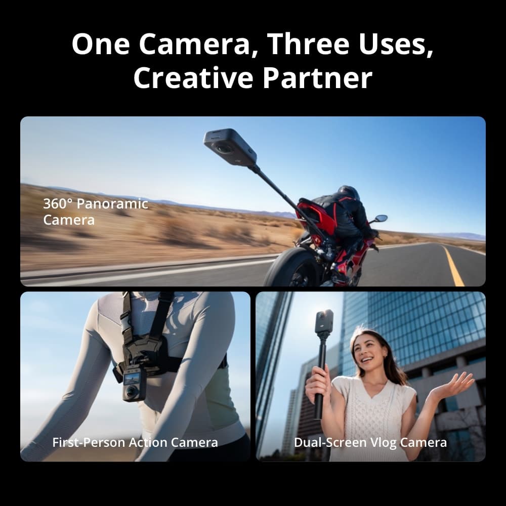 DJI OSMO 360 - กล้อง 360 องศา 1-Inch 8K/30fps Follow-Cam View ความจำในตัว 105 GB https://wayoza.com