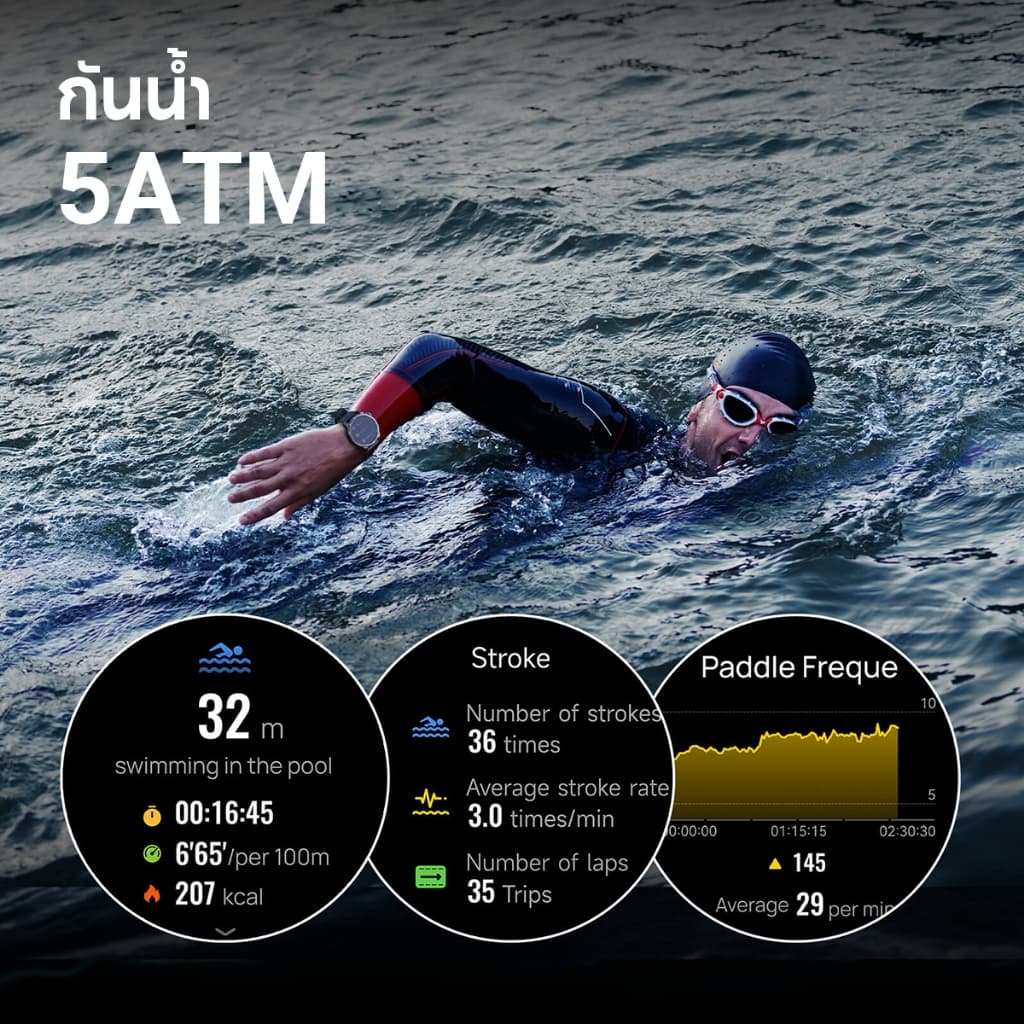 Mibro Watch GS Pro2 สมาร์ทวอทช์ คุยโทรศัพท์ได้ GPS ในตัว กันน้ำ 5ATM หน้าจอ AMOLED HD ขนาด 1.43 นิ้ว โหมดไตรกีฬา https://wayoza.com