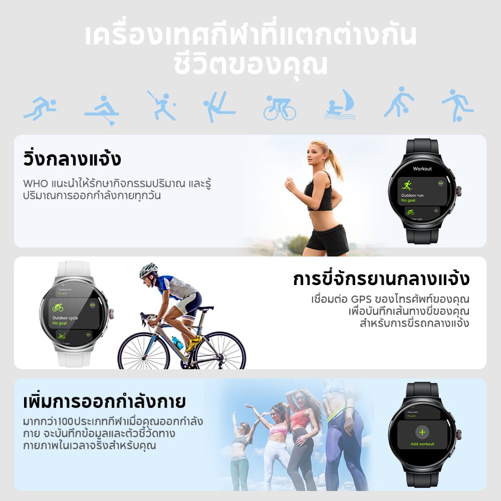 Aolon Prime 3 นาฬิกาสมาร์ทวอทช์ สแตนเลส 1.43'' หน้าจอ AMOLED กันน้ำ IP68 AOD ระบุประเภทการเคลื่อนไหวโดยอัตโนมัติ https://wayoza.com