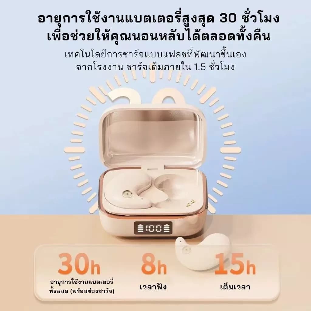 หูฟังใส่นอน หูฟังสำหรับการนอนหลับ J11 หูฟังไร้สาย Bluetooth 5.3 มีสายแถม เสียงสเตอริโอระดับ HiFi พร้อมไมโครโฟนในตัวแบบกันน้ำ https://wayoza.com