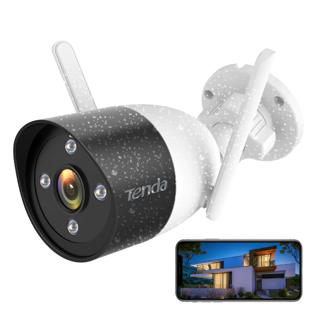 Tenda CT3 กล้องวงจรปิดไร้สาย Outdoor Wi-Fi Security Camera 2MP Full Color HD Night Vision IP Camera https://wayoza.com